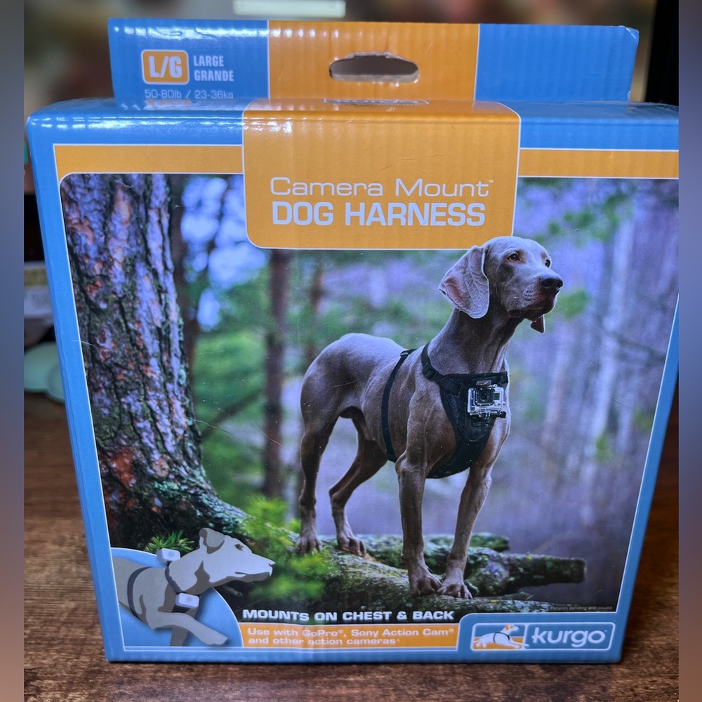 Kurgo Camera Mount Dog Harness 📸 Size Large